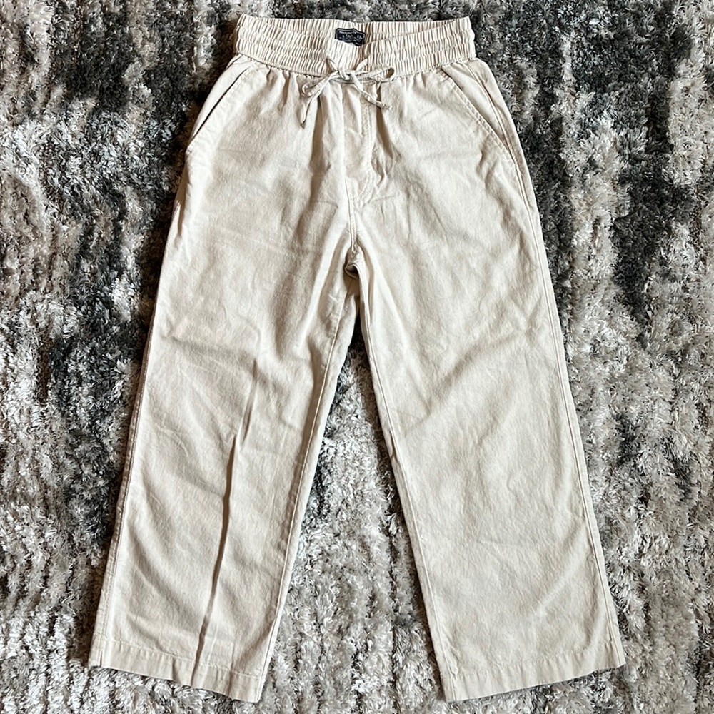 Beige linen/cotton pants